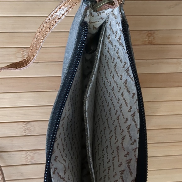 Mona B Rustic Gray and Brown Bicycle Crossbody Bag, NEW nwt - Picture 6 of 6